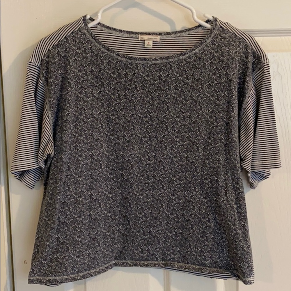 Gap foral and striped t-shirt